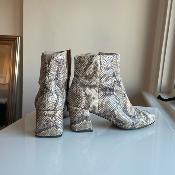 Snakeskin Booties - Picture 2 of 2